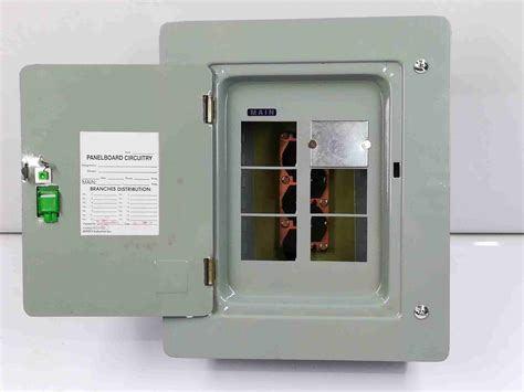 electrical panel box 4 breaker|empty breaker panel box.